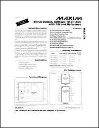 Click here to download MAX176AEPA+ Datasheet