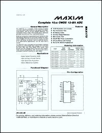 Click here to download MAX172AEWG-T Datasheet