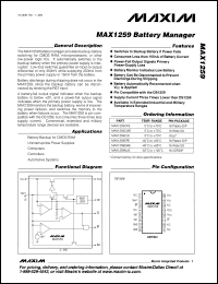 Click here to download MAX1259CWE-T Datasheet