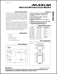 Click here to download MAX1232MLP/883B Datasheet