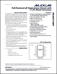 Click here to download MAX807MCWE-T Datasheet