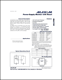 Click here to download MAX709RCUA-T Datasheet