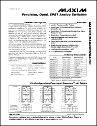 Click here to download MAX392CSE+ Datasheet