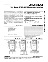 Click here to download MAX312CUE-T Datasheet