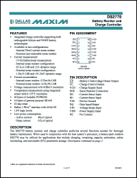 Click here to download DS2770AE+T&R Datasheet