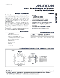 Click here to download MAX4734EGC-T Datasheet