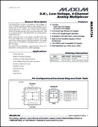 Click here to download MAX4734EUB+ Datasheet