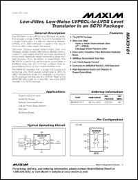 Click here to download MAX9181EXT-T Datasheet
