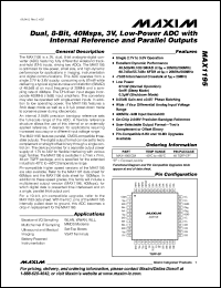 Click here to download MAX1195ECM+TD Datasheet