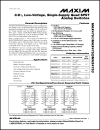 Click here to download MAX4752EUD Datasheet