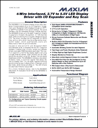 Click here to download MAX6954ATL Datasheet