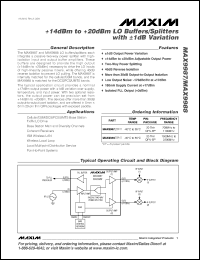 Click here to download MAX9988ETP Datasheet