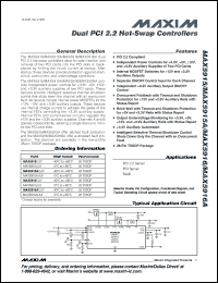 Click here to download MAX5916AEUI+T Datasheet