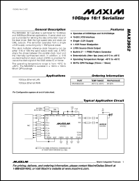 Click here to download MAX3952EGK-TD Datasheet