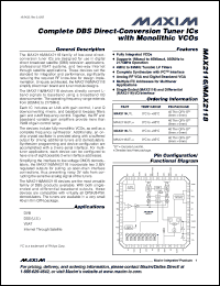 Click here to download MAX2116UGL-T Datasheet