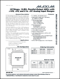 Click here to download MAX1307 Datasheet