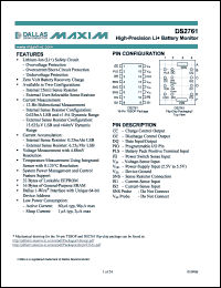 Click here to download DS2761AX/T&R Datasheet