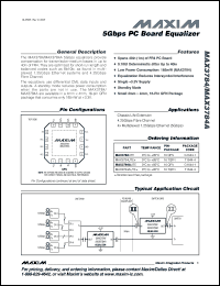 Click here to download MAX3784AUGE-T Datasheet