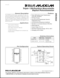 Click here to download DS3903E-020+T&R Datasheet