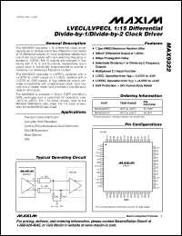 Click here to download MAX9322ECY+D Datasheet