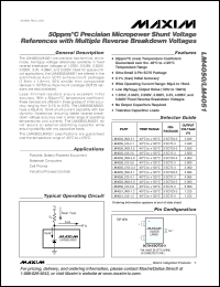 Click here to download LM4050AEX3-5.0 Datasheet