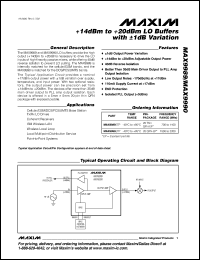 Click here to download MAX9989ETP+ Datasheet