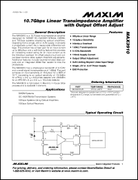 Click here to download MAX3910U/D Datasheet