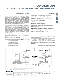 Click here to download MAX3953UGK-TD Datasheet