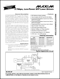 Click here to download MAX3735AETG+T Datasheet