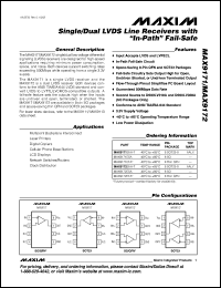 Click here to download MAX9172EKA+T Datasheet