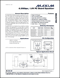 Click here to download MAX3785UTT-T Datasheet