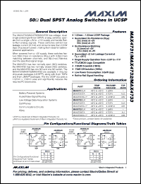 Click here to download MAX4731EBL+ Datasheet