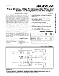 Click here to download MAX7443ETA+T Datasheet