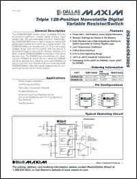 Click here to download DS3904U-020+T&R Datasheet