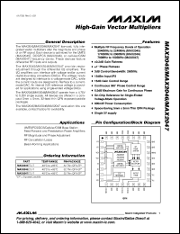 Click here to download MAX2045ETJ Datasheet