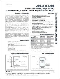 Click here to download MAX8510EXK27 Datasheet