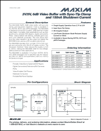 Click here to download MAX4090EXT+ Datasheet