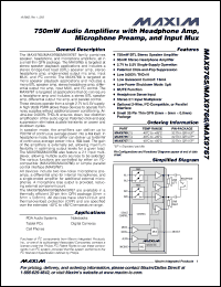 Click here to download MAX9766ETJ Datasheet