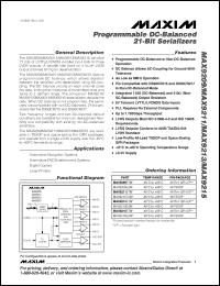 Click here to download MAX9209ETM-T Datasheet