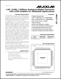 Click here to download MAX1122EGK+D Datasheet