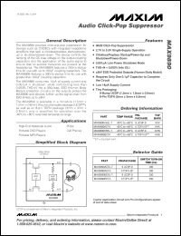 Click here to download MAX9890AEBL Datasheet