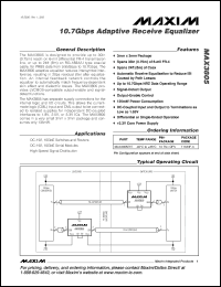 Click here to download MAX3805ETE-T Datasheet