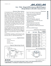 Click here to download MAX5035AUSA+ Datasheet