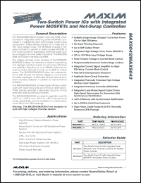 Click here to download MAX5043ETN+ Datasheet