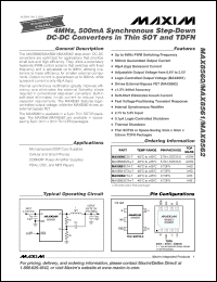 Click here to download MAX8560EZK+T Datasheet