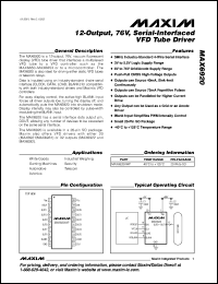 Click here to download MAX6920AWP-T Datasheet