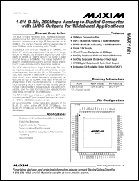 Click here to download MAX1121EGK+D Datasheet