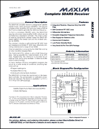 Click here to download MAX2140ETH-T Datasheet