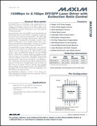 Click here to download MAX3738ETG+T Datasheet