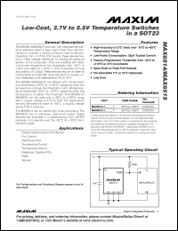 Click here to download MAX6515UKP085-T Datasheet